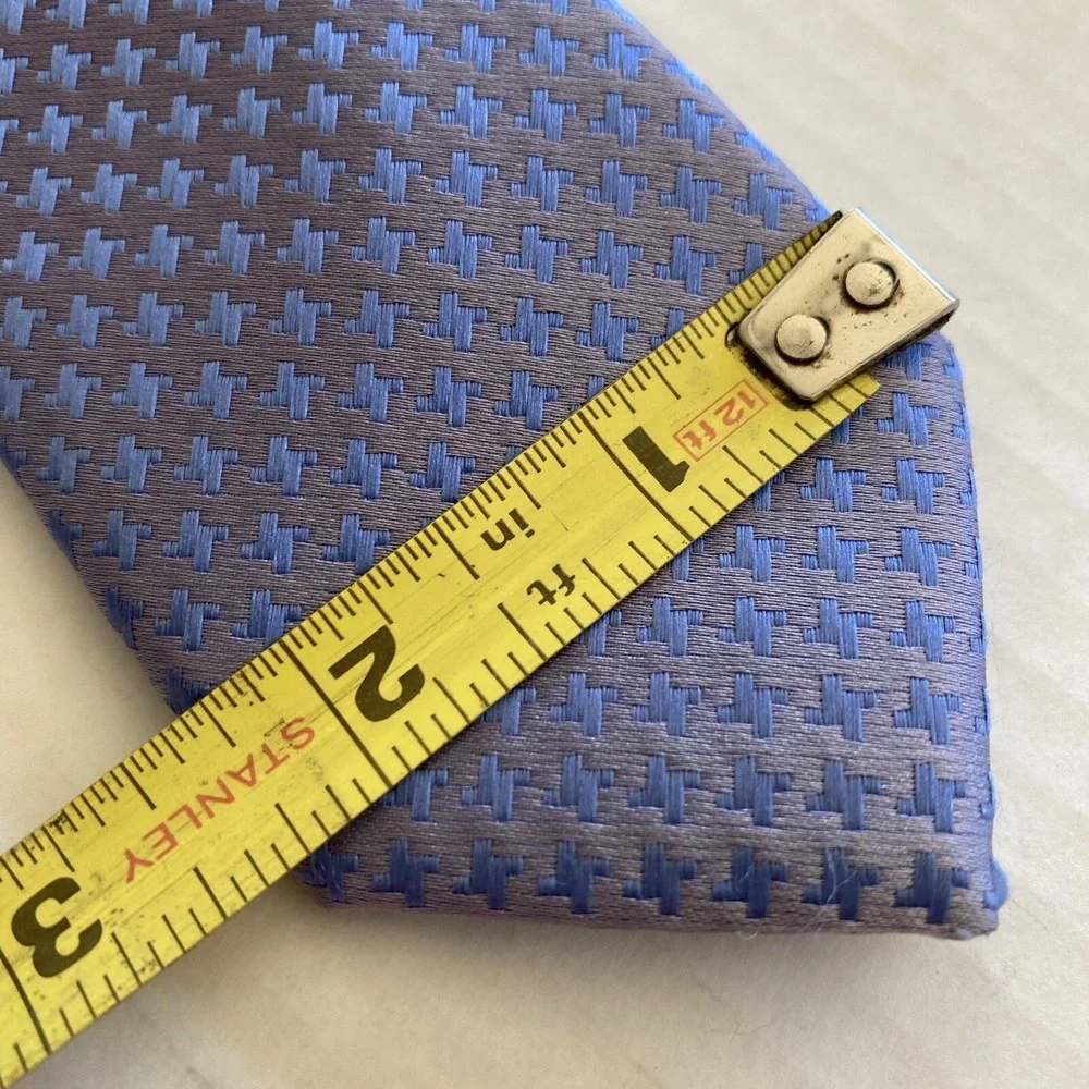 NWT IMANI UOMO BLUE SILK TOUCH NECK TIE  NEW